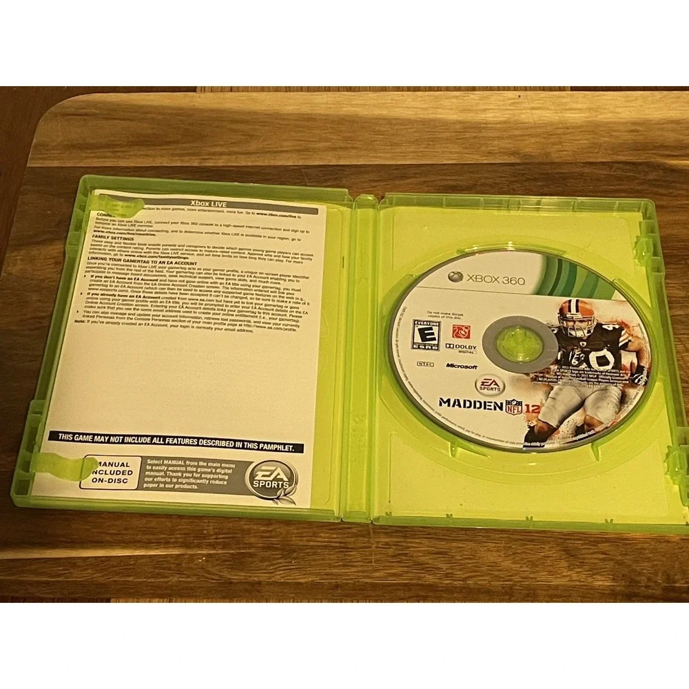 Madden NFL 12 Microsoft Xbox 360 Complete in Box, Tested, EA Sports